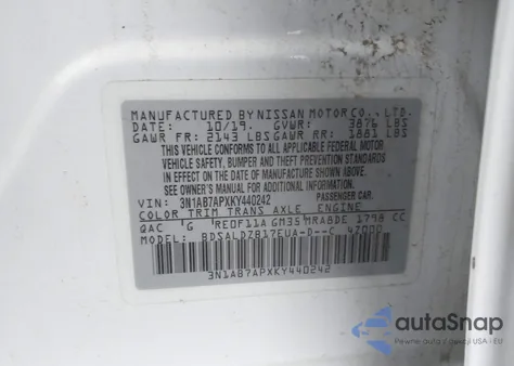 2019 Nissan Sentra Sv from USA, damaged, VIN 3N1AB7APXKY440242